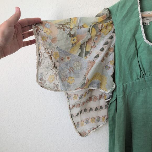 Vintage 70s Roberta California Dress S/M Floral Boho Cottagecore Prairie Flowy - Picture 12 of 16